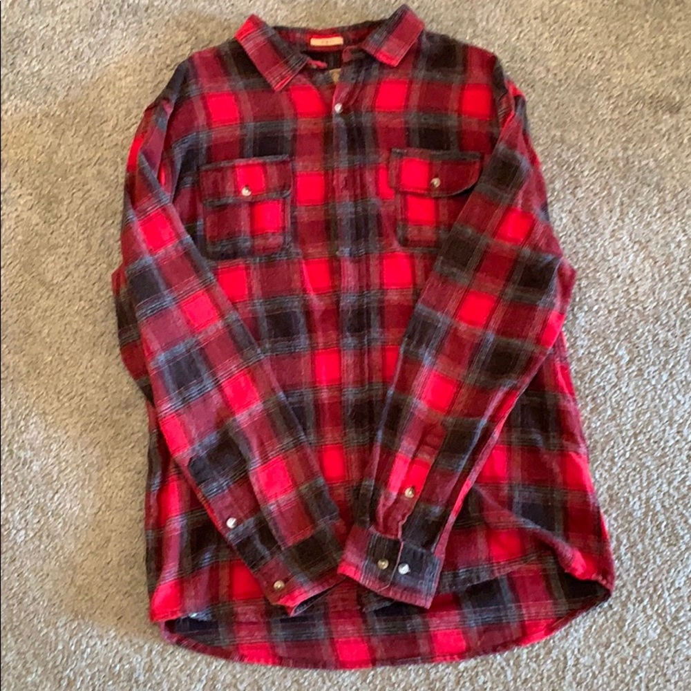 Free Nature slim fit flannel size L